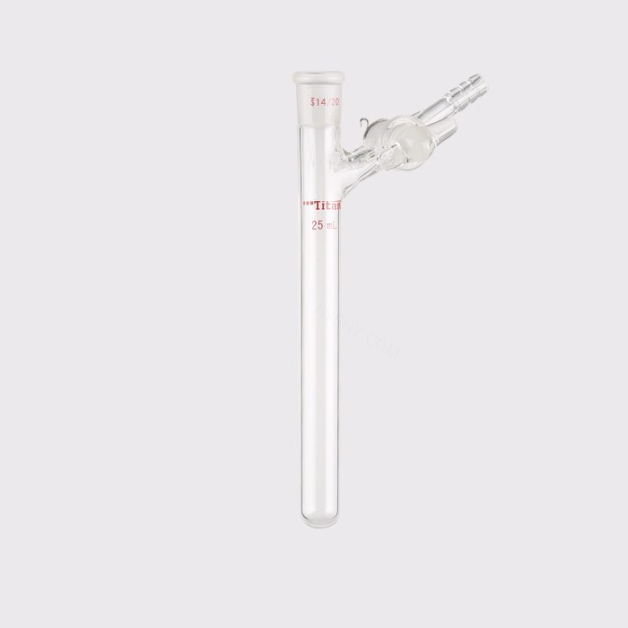 反应管，内磨口14/20，玻璃节门，25ml 特优级 适配加热块：05027318 - ACESUN艾斯琳
