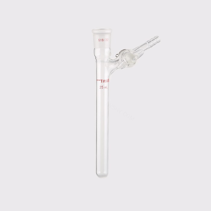 反应管，内磨口19/22，玻璃节门，25ml 特优级 适配加热块：05027318 - ACESUN艾斯琳
