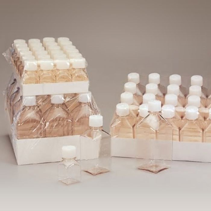 LPEPETG培养基瓶 60ml 方型带HDPE盖 灭菌 热塑托盘装 - Nalgene/耐洁