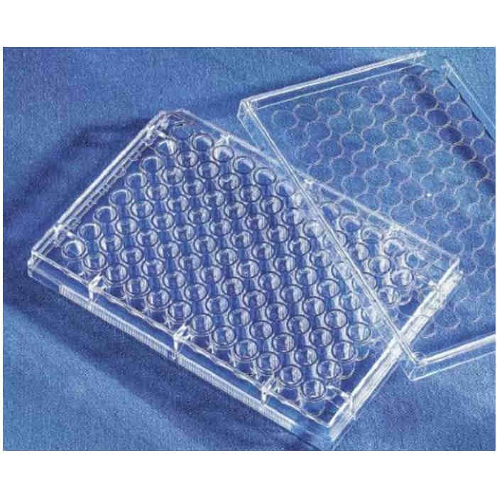 Corning 96孔EIA/RIA透明平底聚苯乙烯微孔板，高结合力，20个/袋，带盖，无菌
