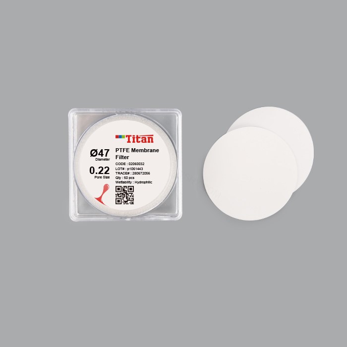 微孔滤膜 疏水聚四氟乙烯（PTFE）0.22um 47mm