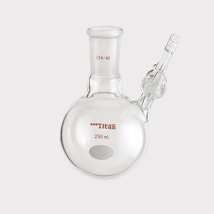 具侧管玻璃节门反应瓶 磨口：24/40，250ml 特优级 - ACESUN艾斯琳