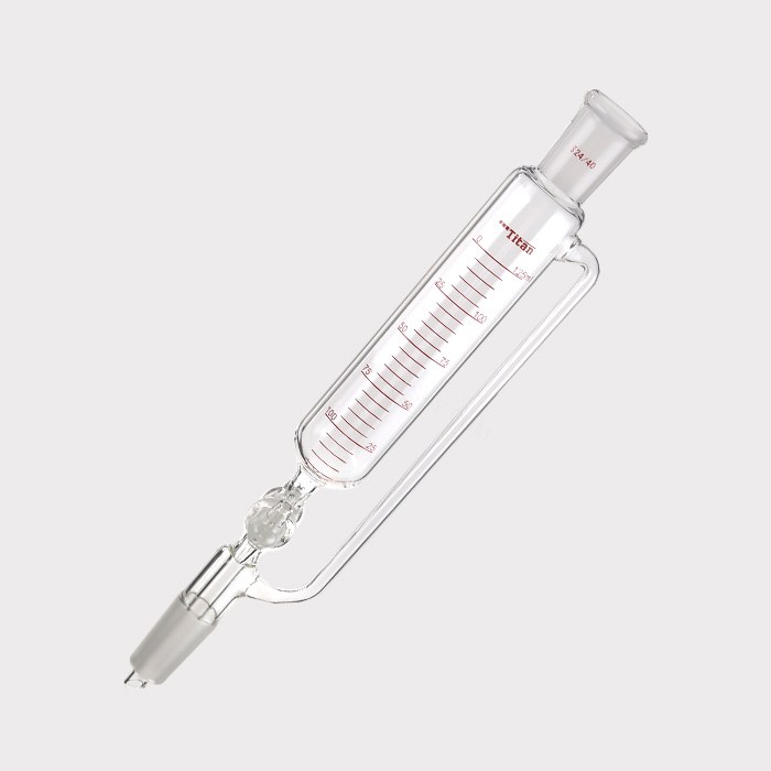 带刻度恒压滴液漏斗 玻璃节门，磨口：24/40，125ml 特优级
