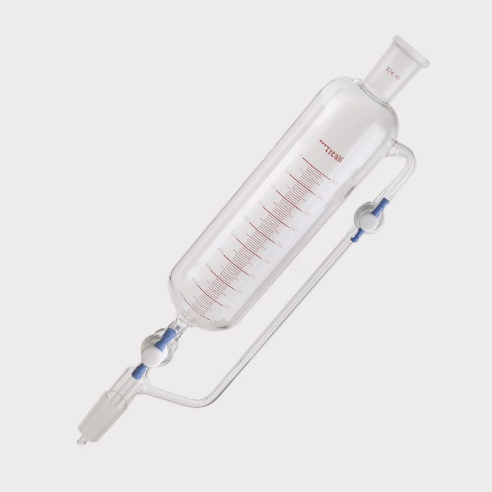 带刻度恒压滴液漏斗 双四氟节门，磨口：24/40，500ml 特优级