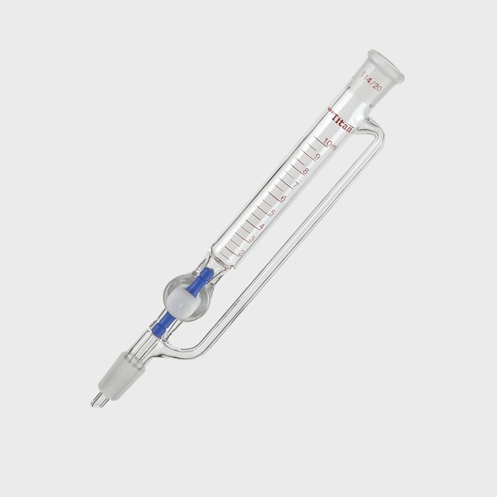 带刻度恒压滴液漏斗 四氟节门，磨口：14/20，10ml 特优级 - ACESUN艾斯琳