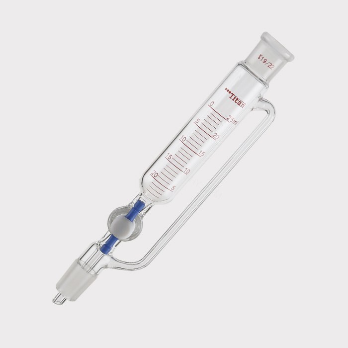 带刻度恒压滴液漏斗 四氟节门，磨口：19/22，25ml 特优级 爆款 - ACESUN艾斯琳