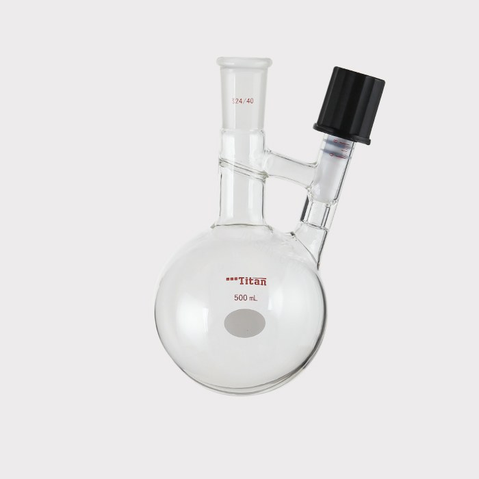 溶剂存储转移球瓶 磨口：24/40，高真空阀：0-8mm，500ml 特优级