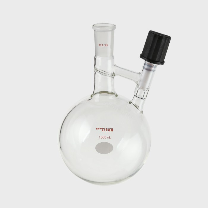 溶剂存储转移球瓶 磨口：24/40，高真空阀：0-8mm，1000ml 特优级