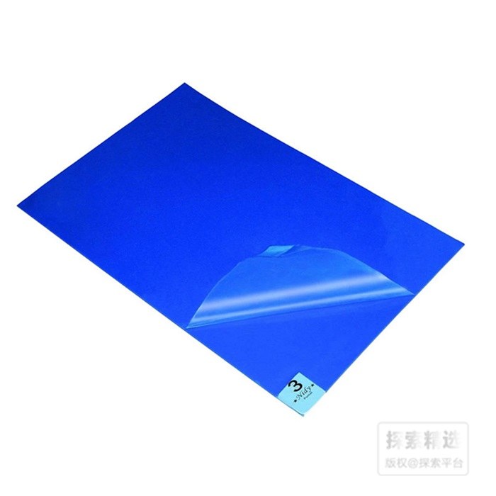 蓝色可撕塑胶膜粘尘垫 24&times;36寸（60cm&times;90cm)高粘
