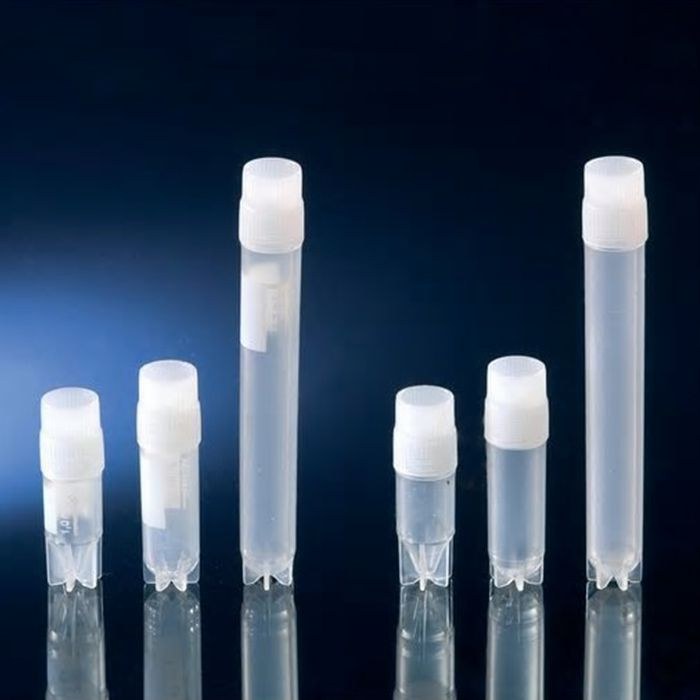 LPE Nunc CryoTubesTM冻存管，内旋盖，聚丙烯冷冻管和内旋盖，已灭菌，具有书写区，建议工作容量1.0ml，总长度42mm,锥形 - Nunc