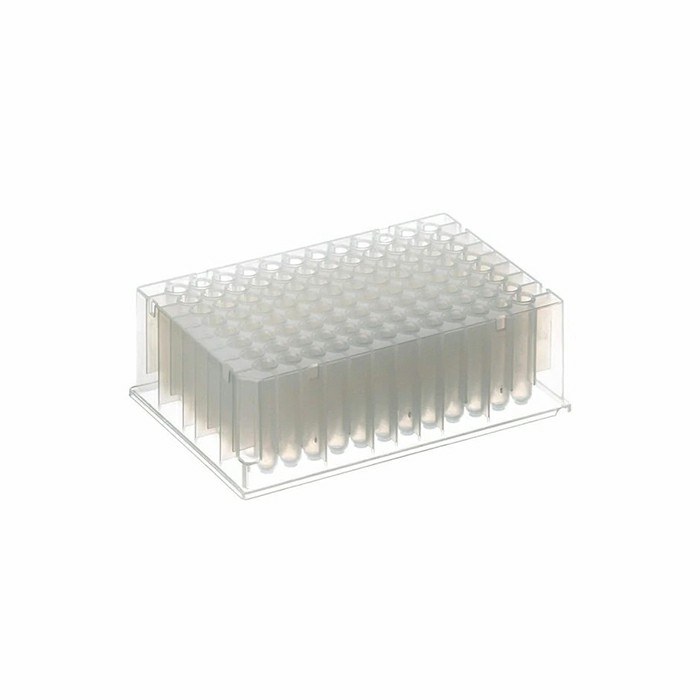 LPE ABgene 96孔深孔板 1.2ml 未灭菌 自然色 圆形孔 U形底 聚丙烯材质 独立包装