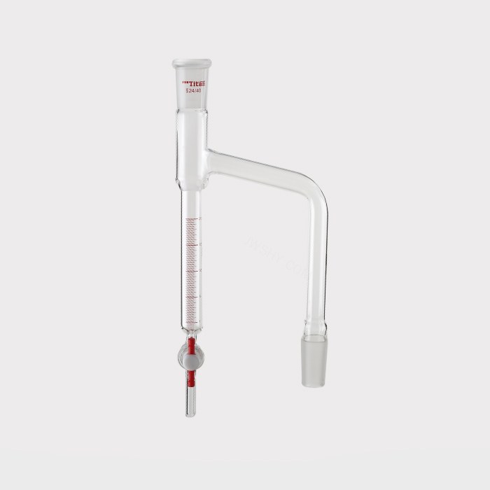 分水蒸馏接受管 20ml ，磨口：24/40，高&times;宽：300&times;105mm 特优级