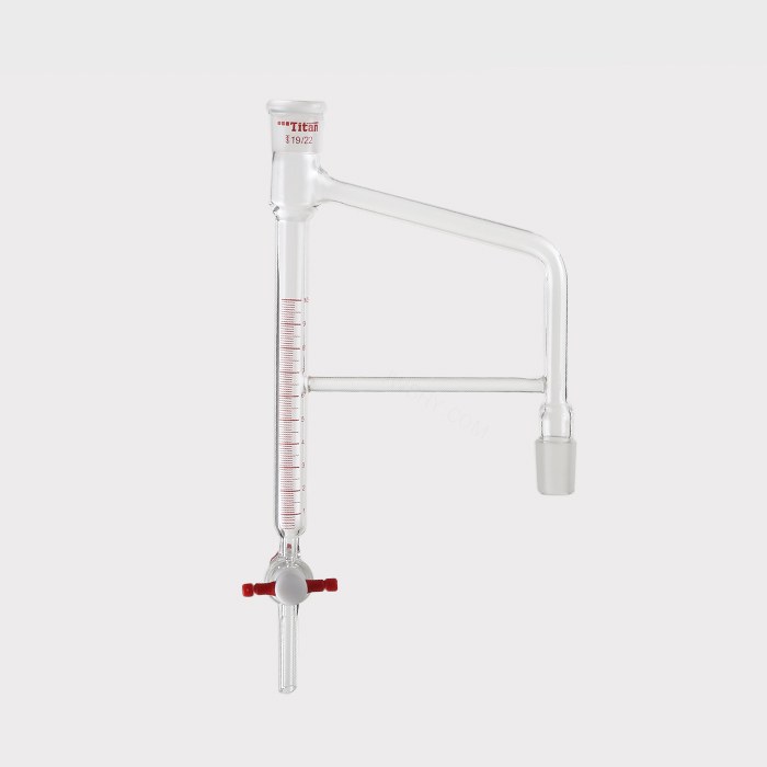 分水蒸馏接受管 10ml ，磨口：19/22，高&times;宽：250&times;120mm 特优级