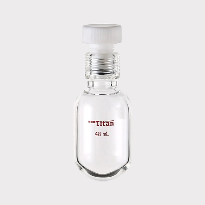 厚壁耐压瓶 48ml ，15#螺口，瓶身外径&times;螺口以下长度：46&times;70mm 特优级