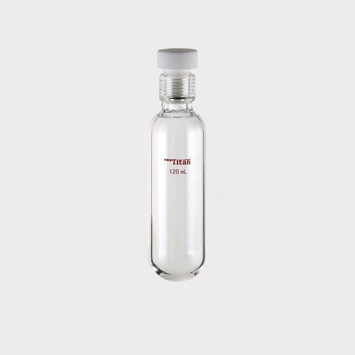 厚壁耐压瓶 120ml ，15#螺口，瓶身外径&times;螺口以下长度：46&times;130mm 特优级