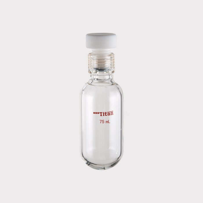 厚壁耐压瓶 75ml ，15#螺口，瓶身外径&times;螺口以下长度：46&times;90mm 特优级