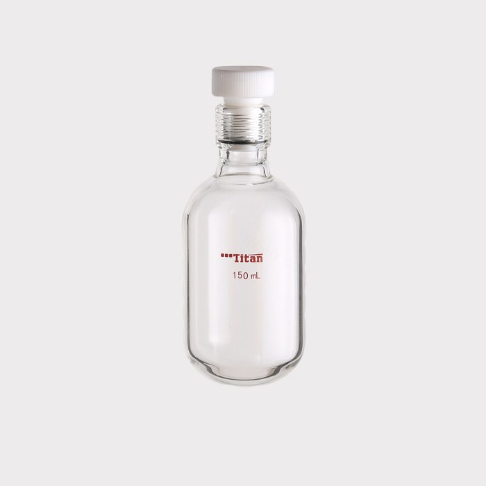 厚壁耐压瓶 150ml ，15#螺口，瓶身外径&times;螺口以下长度：60&times;100mm 特优级