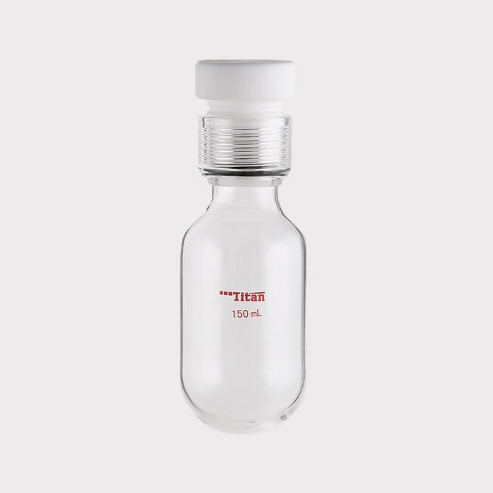厚壁耐压瓶 150ml ，25#螺口，瓶身外径&times;螺口以下长度：60&times;100mm 特优级