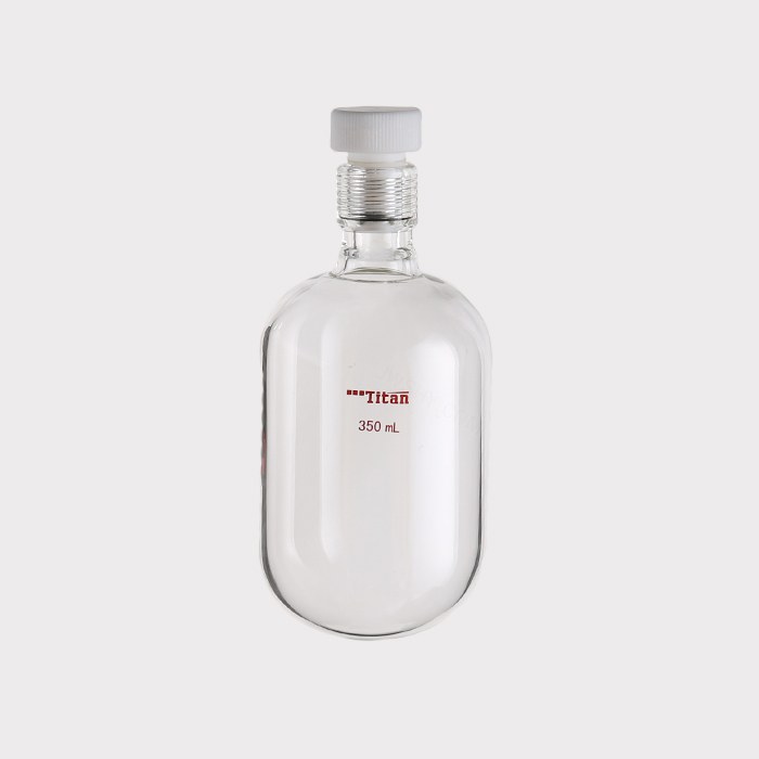 厚壁耐压瓶 350ml ，15#螺口，瓶身外径&times;螺口以下长度：80&times;115mm 特优级