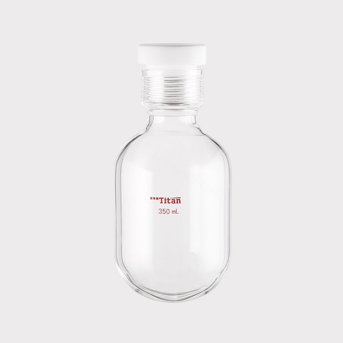 厚壁耐压瓶 350ml ，25#螺口，瓶身外径&times;螺口以下长度：80&times;115mm 特优级