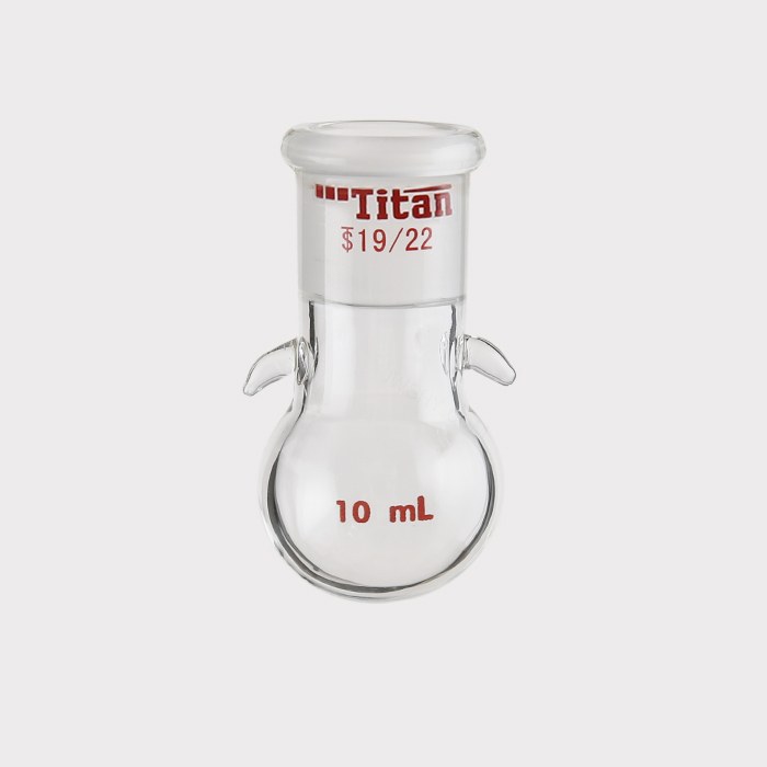 具挂钩圆底烧瓶 磨口：19/22，10ml 特优级