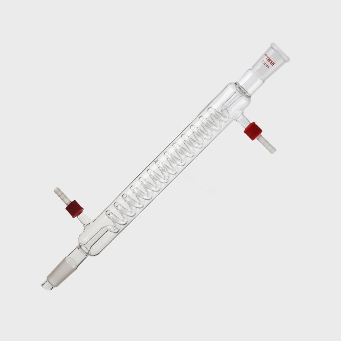 格氏蛇型冷凝器 磨口：24/40，有效长度：300mm，小咀外径：8mm 特优级