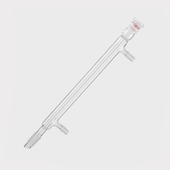 高水速直型冷凝器 磨口:14/20,有效长度:190mm,小咀外径:8mm 特优级 - ACESUN艾斯琳