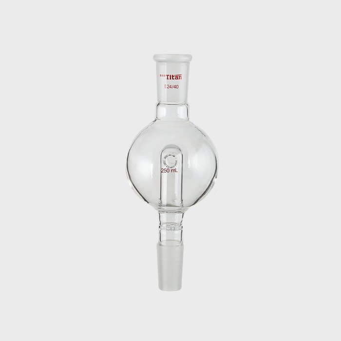 具孔玻板及回流孔的防溅球 上磨口：24/40，下磨口：24/40，250ml  特优级 - ACESUN艾斯琳
