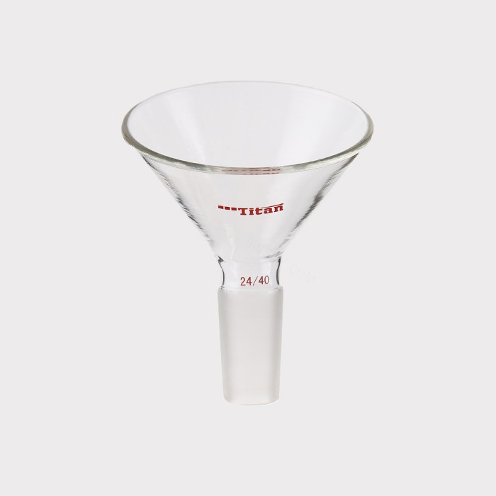 60&deg;漏斗 上口直径：75mm，磨口：24/40 特优级