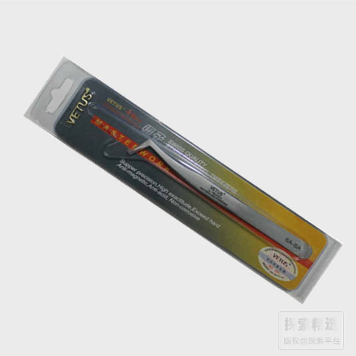 不锈钢超精细高精密镊子 6A-SA直弯头
