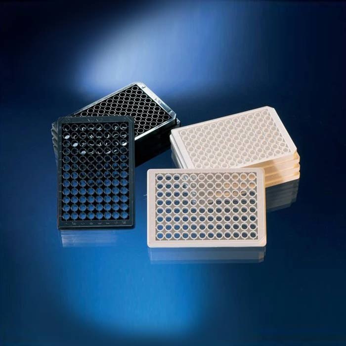 CCPNunc96孔底透微孔板，聚苯乙烯/盖玻片底，外部尺寸128&times;86mm,数量每包/箱6/30,颜色，白…