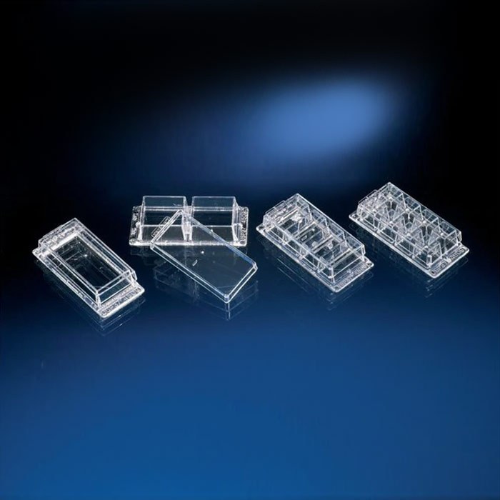 [CCP]LAB-TekTMⅡ，腔室盖玻片，1.0硼酸硅玻璃，通过CE认证，已灭菌，孔数，4 - Nunc