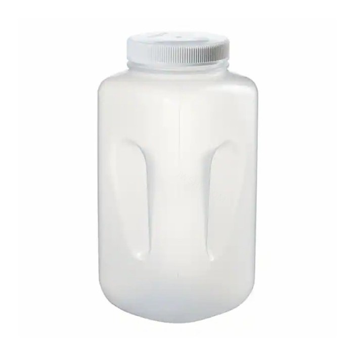 LPE 大容量广口方形瓶 PPCO 白色PP螺旋盖 自然色 4L - Nalgene/耐洁