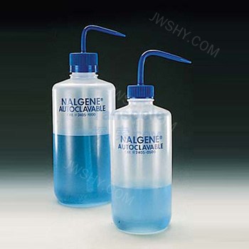 LPE 可高温高压灭菌洗瓶，PP共聚物瓶体，PP螺旋盖/杆和吸管，500ml