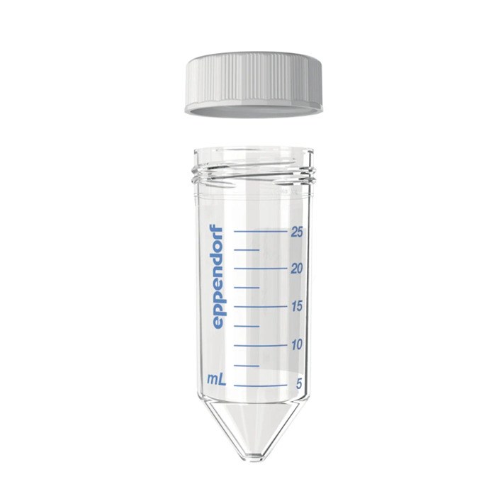 Eppendorf 锥底离心管, 25 mL, 旋盖, 无菌、无热原、无 DNA 酶、无 RNA 酶和无 DNA, 20