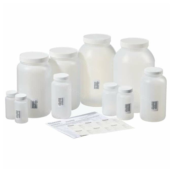 LPE I-Chem 广口瓶 4L HDPE 未处理 自然色 带PP白色盖子 - Nalgene/耐洁