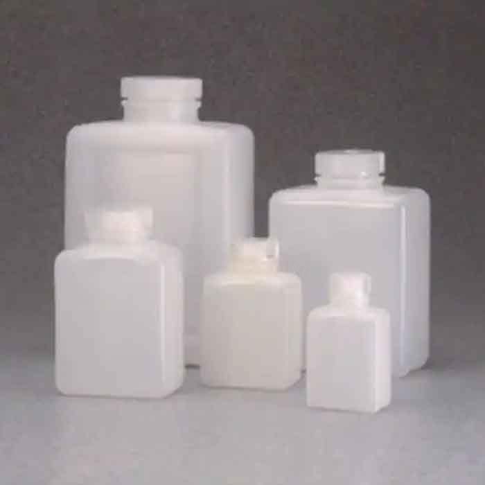 LPE 矩形瓶 HDPE PP螺旋盖 250ml 自然色 - Nalgene/耐洁