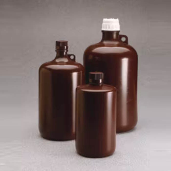 [LPE] 大窄口瓶 聚丙烯 琥珀色 聚丙烯螺旋盖 4L 非无菌 - Nalgene/耐洁