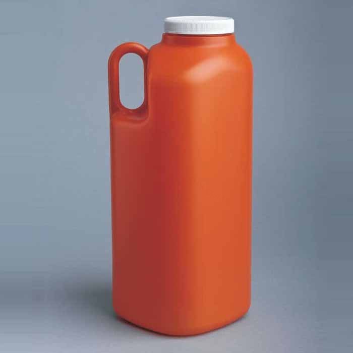 LPE Samco 3000mL UrineGUARD 24小时尿液收集器 PE 有刻度 琥珀色