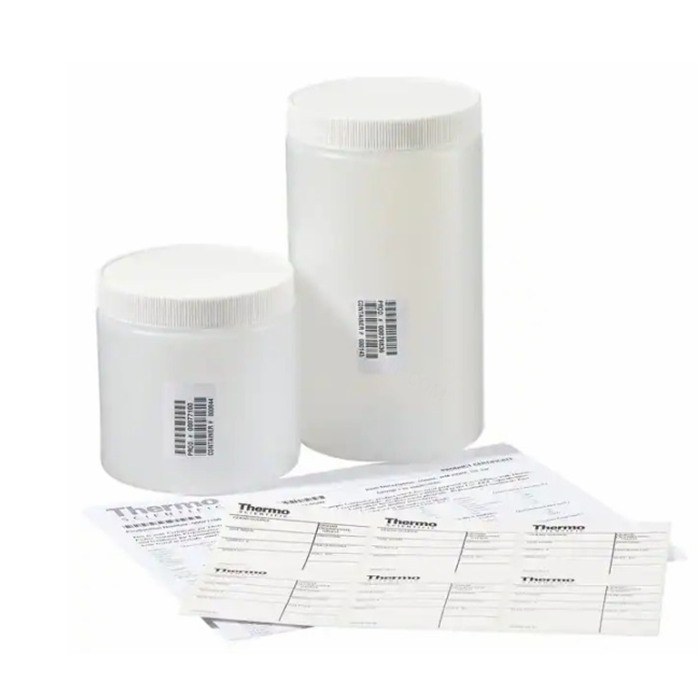 LPE I-Chem广口直身瓶 1L HDPE 已认证 自然色 带PP白色盖子