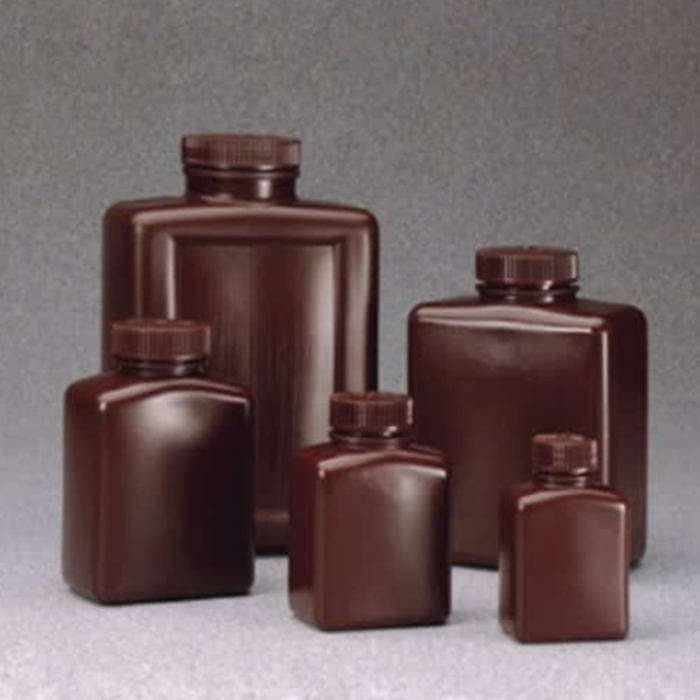 LPE 琥珀色矩形瓶 HDPE PP盖 1000ml - Nalgene/耐洁