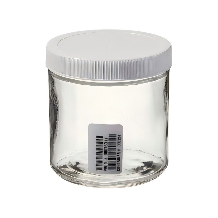 LPE I-Chem 500ml SS 矮透明玻璃瓶，已认证