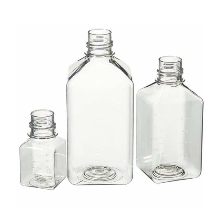 LPE 无菌 PET 有刻度培养基瓶 无盖 1000ml 透明 科研专用 - Nalgene/耐洁