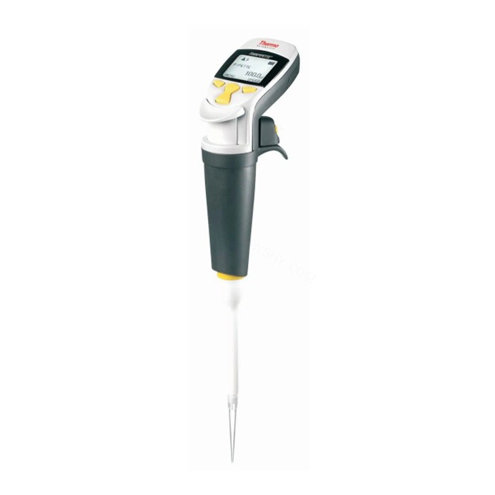 LPE Finnpipette Novus 1000-10000 &micro;l 单道电动移液器, 含通用型插头充电器, CE 认证 - Thermo Scientific