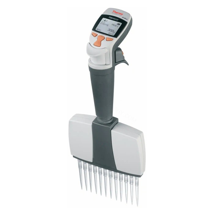 LPE Finnpipette Novus 5-50 &micro;l 12道电动移液器, 含通用型插头充电器, CE 认证 - Thermo Scientific
