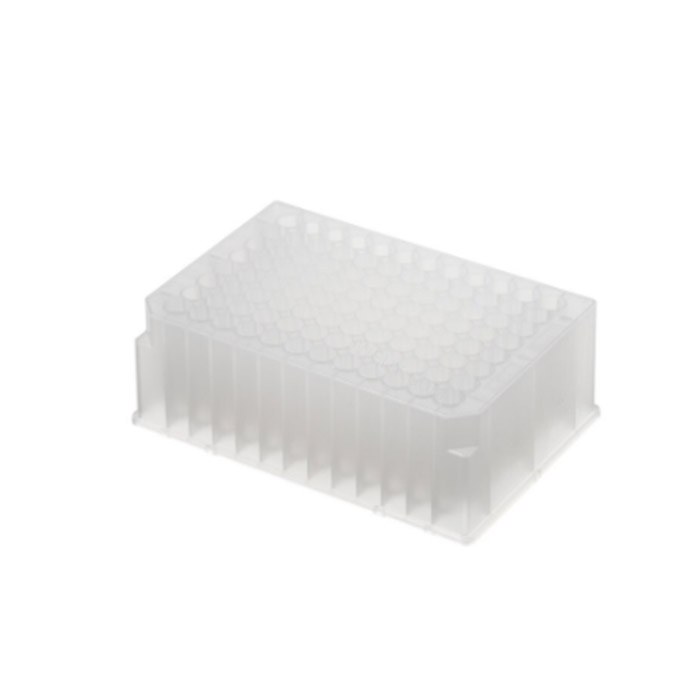 [LPE] Nunc 96孔深孔板 2ml 已灭菌 自然色 方形孔 V形底 聚丙烯材质 - Nunc