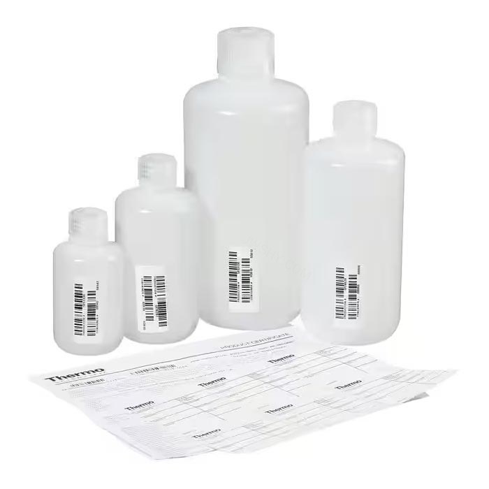 LPE I-Chem 500ml 自然色窄口瓶 HDPE PP螺旋盖 已认证 未灭菌 - Nalgene/耐洁