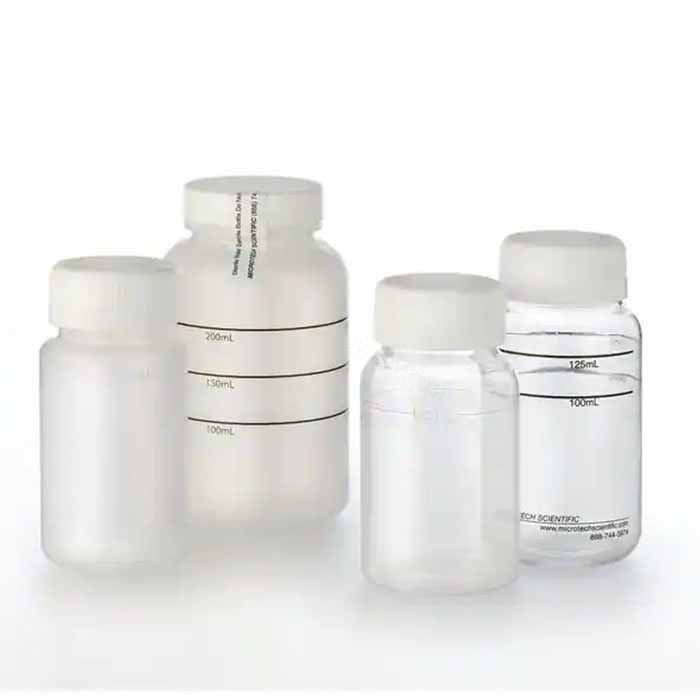 LPE EP 120ml 螺旋盖无菌大肠菌群水样瓶 PS 含50mg药片(Na2S2O3) 透明