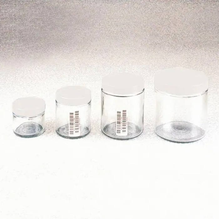 LPE I-Chem 矮广口玻璃瓶 500ml 透明短SS VOA已认证 带PTFE内衬PP白色密封盖 - Nalgene/耐洁