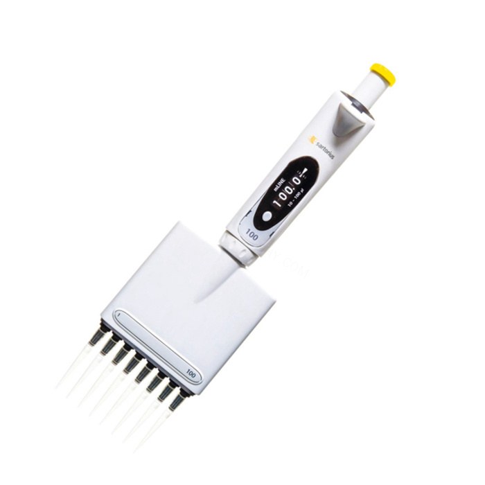 mLINE 8道手动移液器,5-100&micro;l